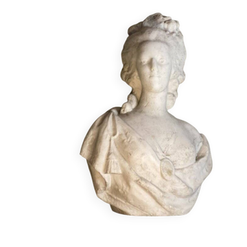 Marie Antoinette, bust in Carrara marble