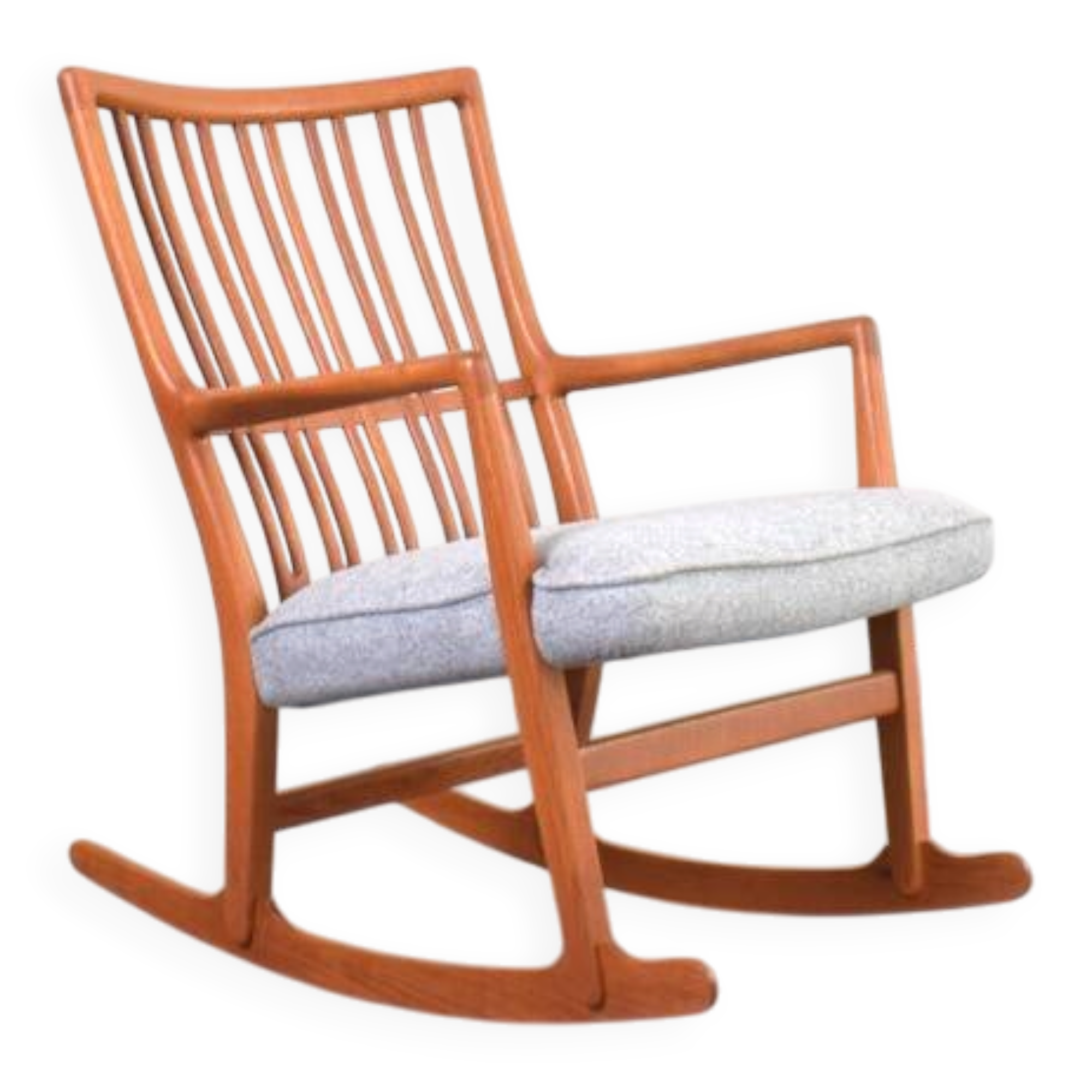 Oak ML33 Rocking Chair by Hans J. Wegner for A/S Mikael Laursen, 1950s