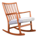 Oak ML33 Rocking Chair by Hans J. Wegner for A/S Mikael Laursen, 1950s
