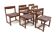 Set of 6 Scandinavian teak chairs, Sweden, 1960.