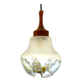Suspension en verre vintage de style Mazzega