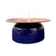 Copper and ceramic candlestick in modern style, Germany, 1970s.