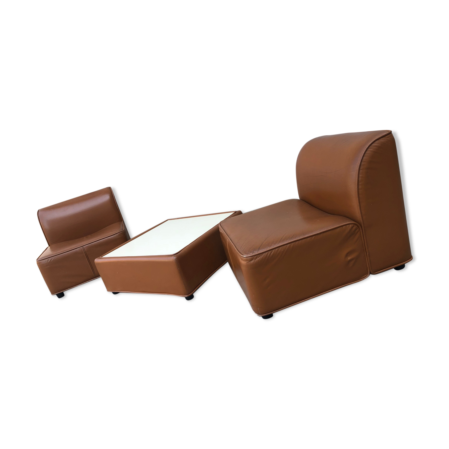 Armchairs and coffee table 1970