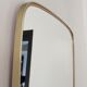 Miroir rétroviseur forme libre des années 60-70 36x56cm