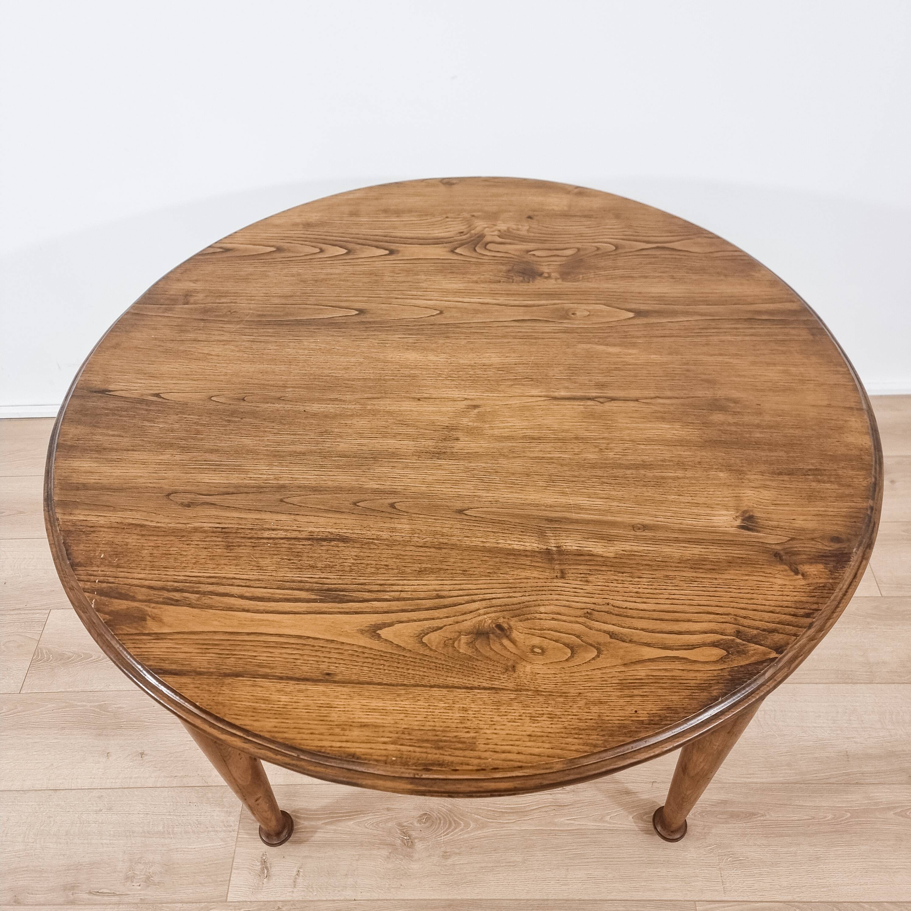 1940s solid wood dining table