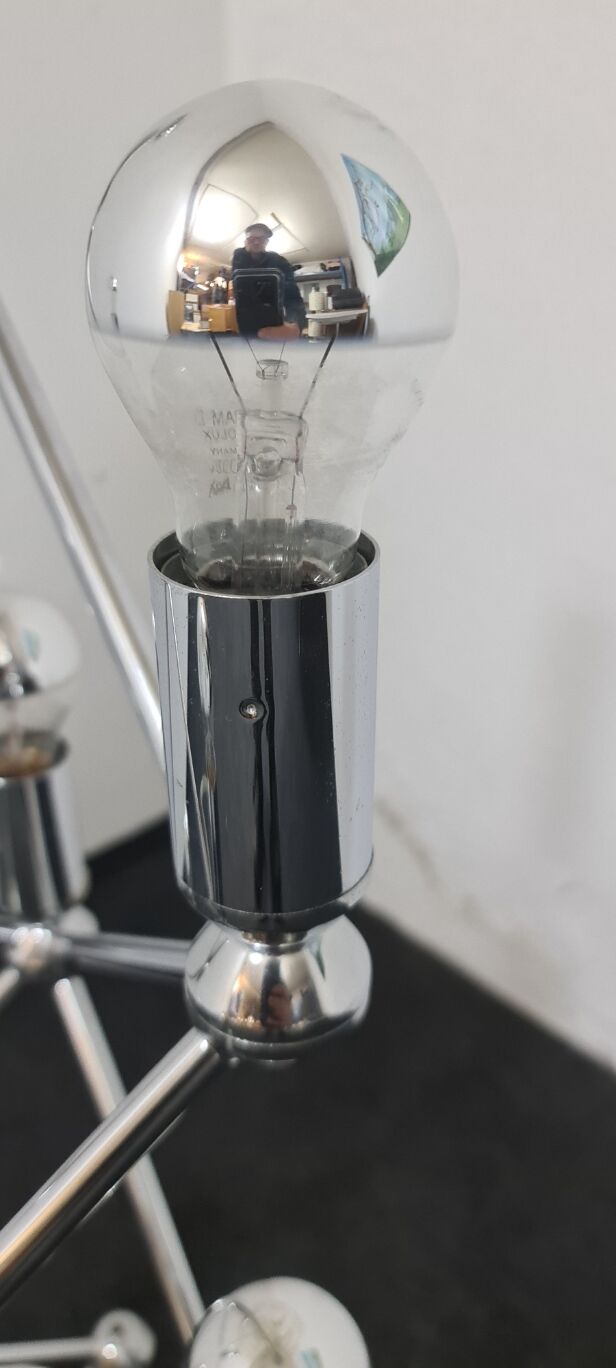 Vintage chrome floor light