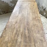 Two-sided central island counter in pine 220cm