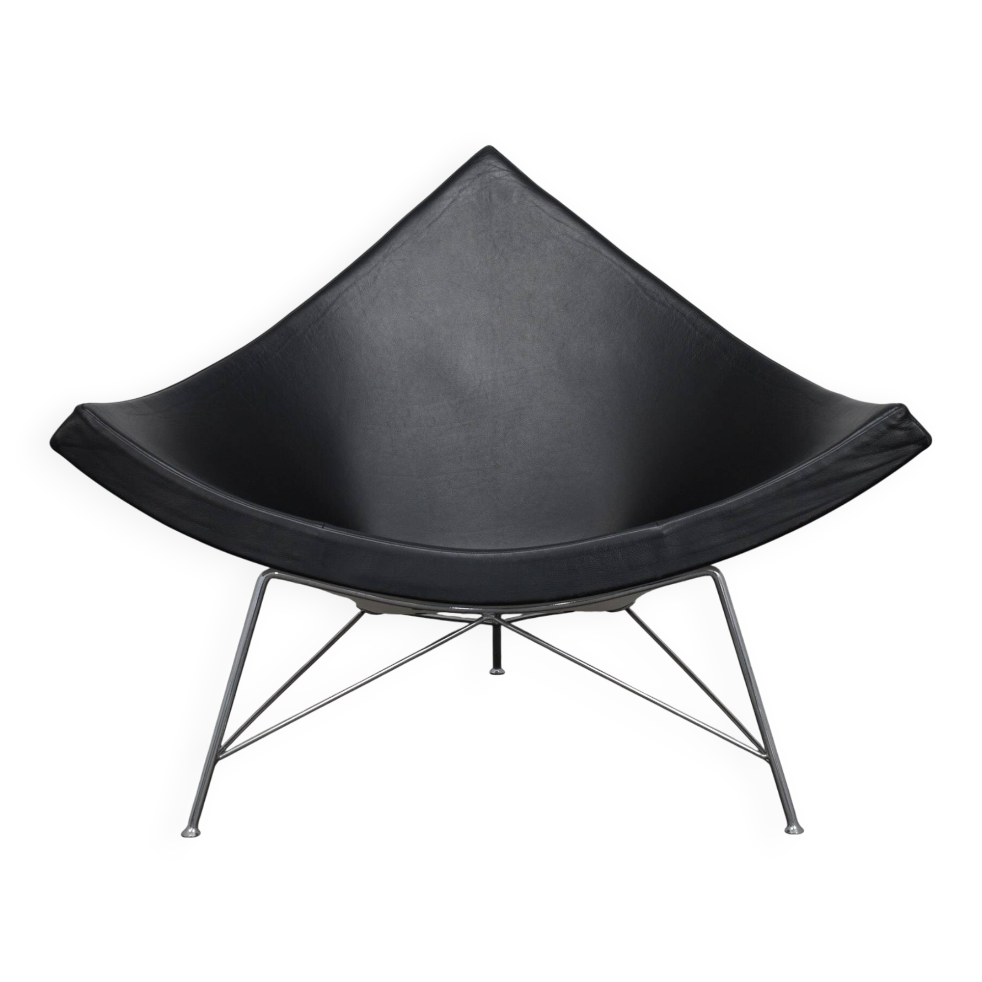 Fauteuil  en cuir Coconut par George Nelson pour Vitra, 1955