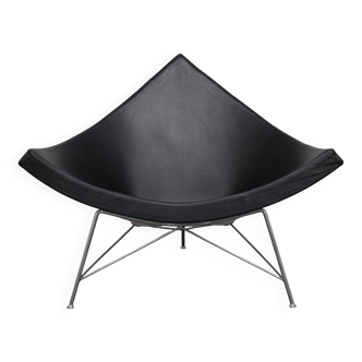Coconut lounge chair in leather by George Nelson for Vitra, 1955
