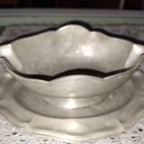 19th century Russian solid silver gravy boat