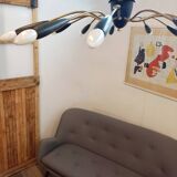 Plafonnier style années 1950/lampe Sputnik, 12 lumières
