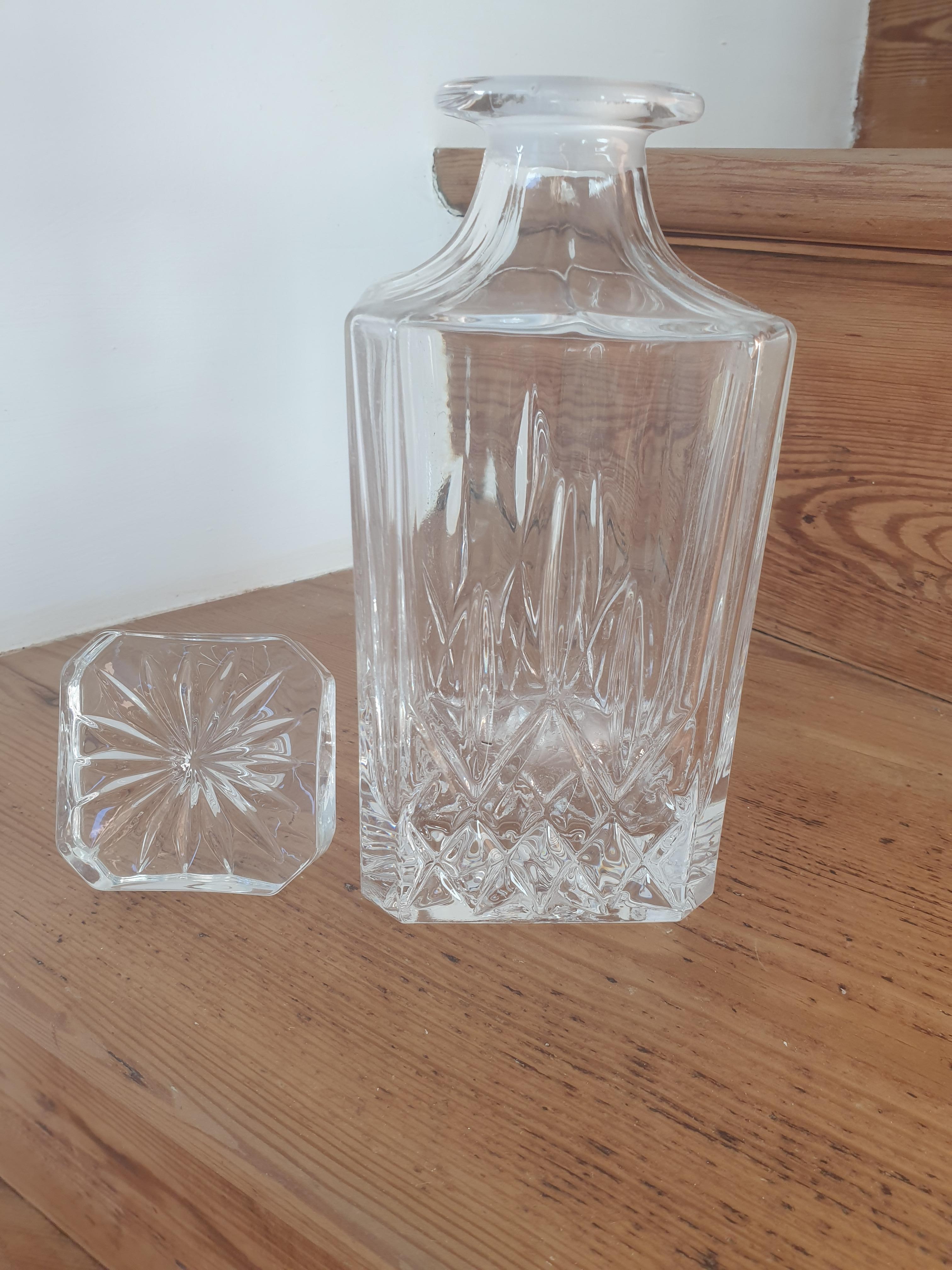Crystal whisky carafe