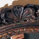 Oval mirror on an 18th century frame