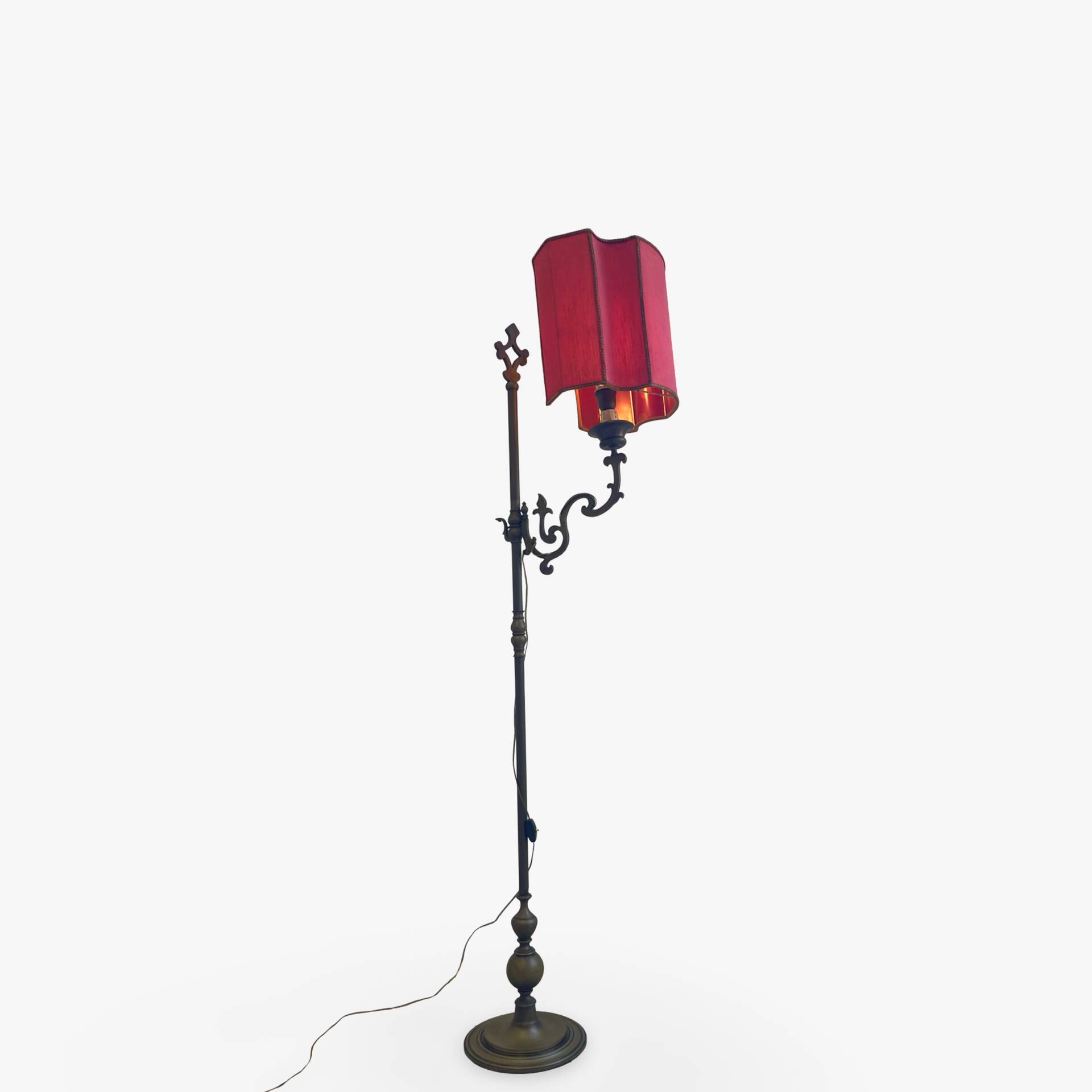 antique Art Nouveau floor lamp