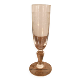 Champagne glass with floral border