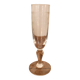Champagne glass with floral border