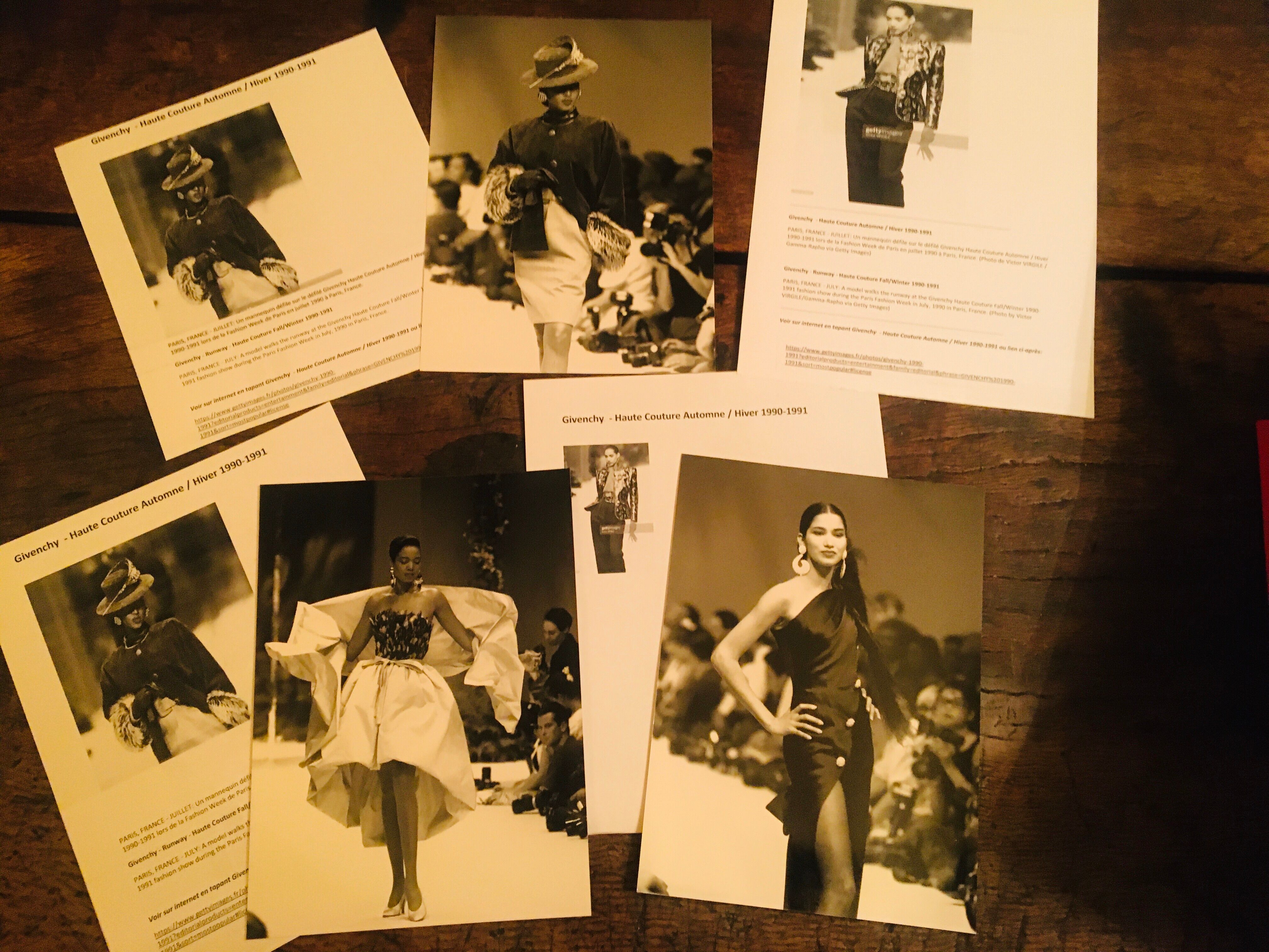 Givenchy original vintage press fashion photography 1990s