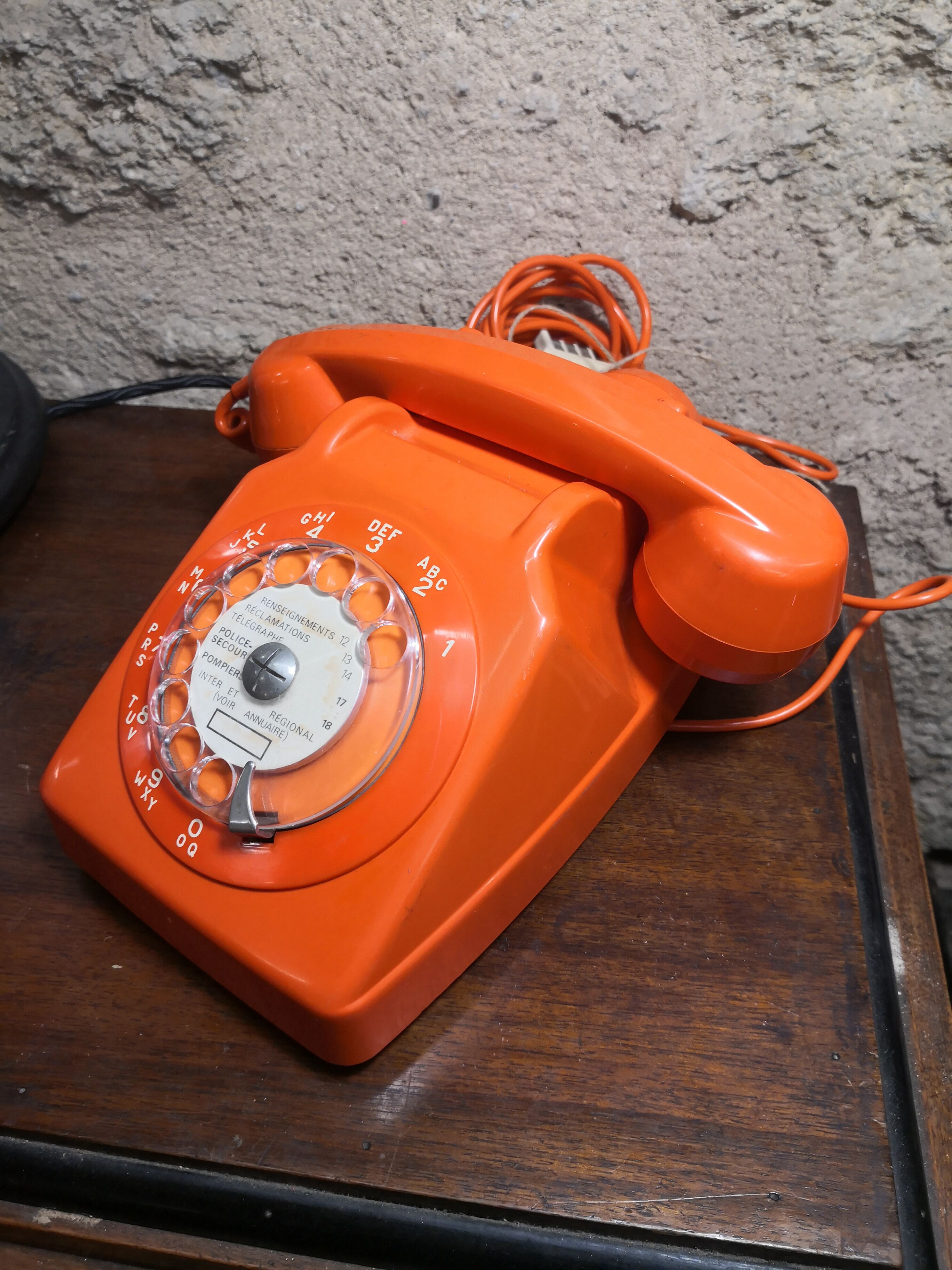 Vintage orange phone S63