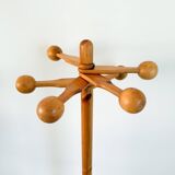 Pine coat rack attributed to Reiner Daumiller, 1970s/1980s