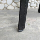 CAB 412 chair in black leather, Mario Bellini design for Cassina