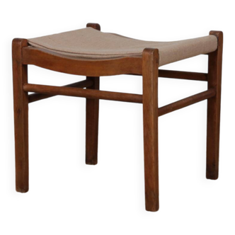 Tabouret en bois des années 1950