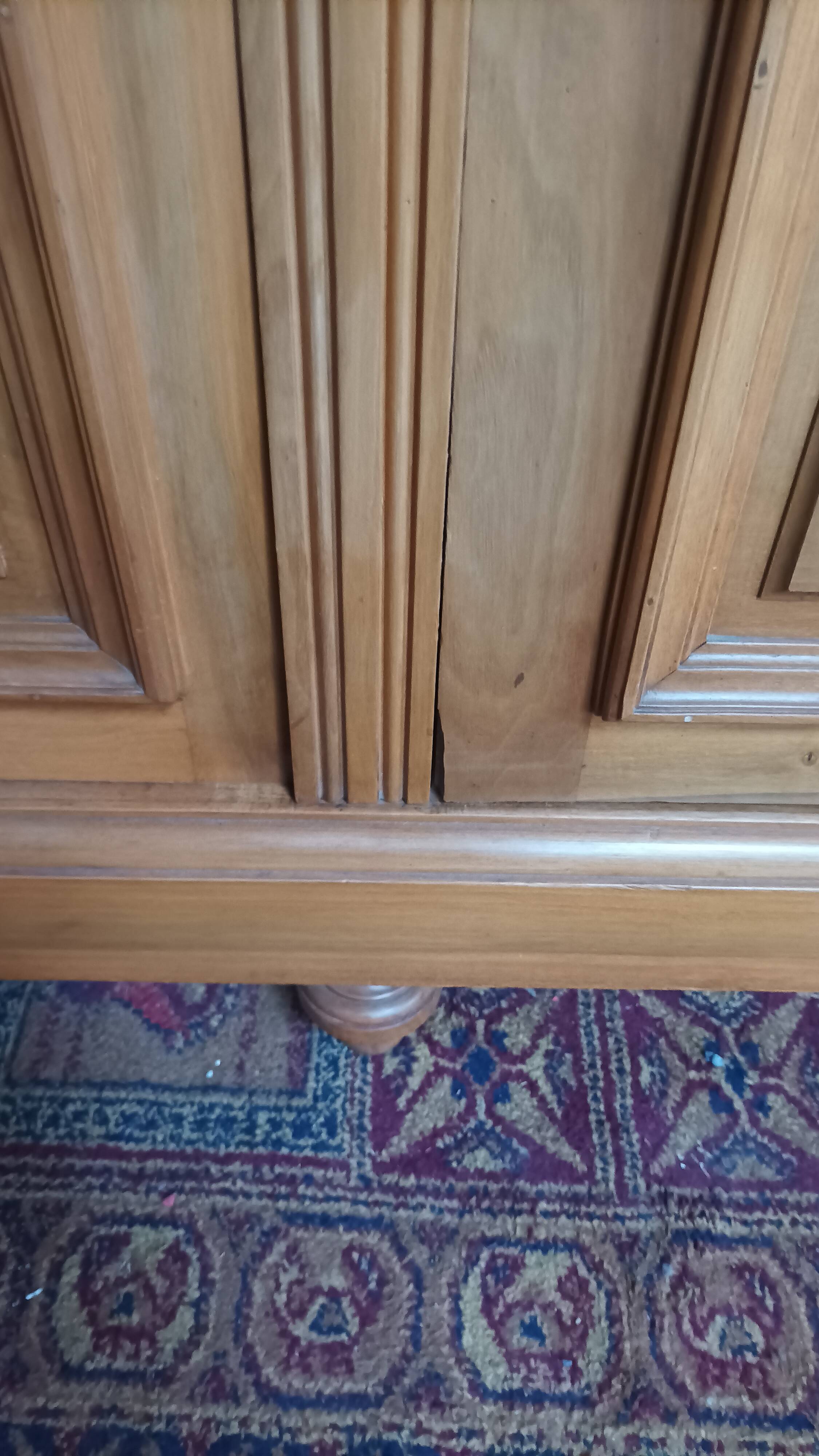 Art Deco walnut bookcase