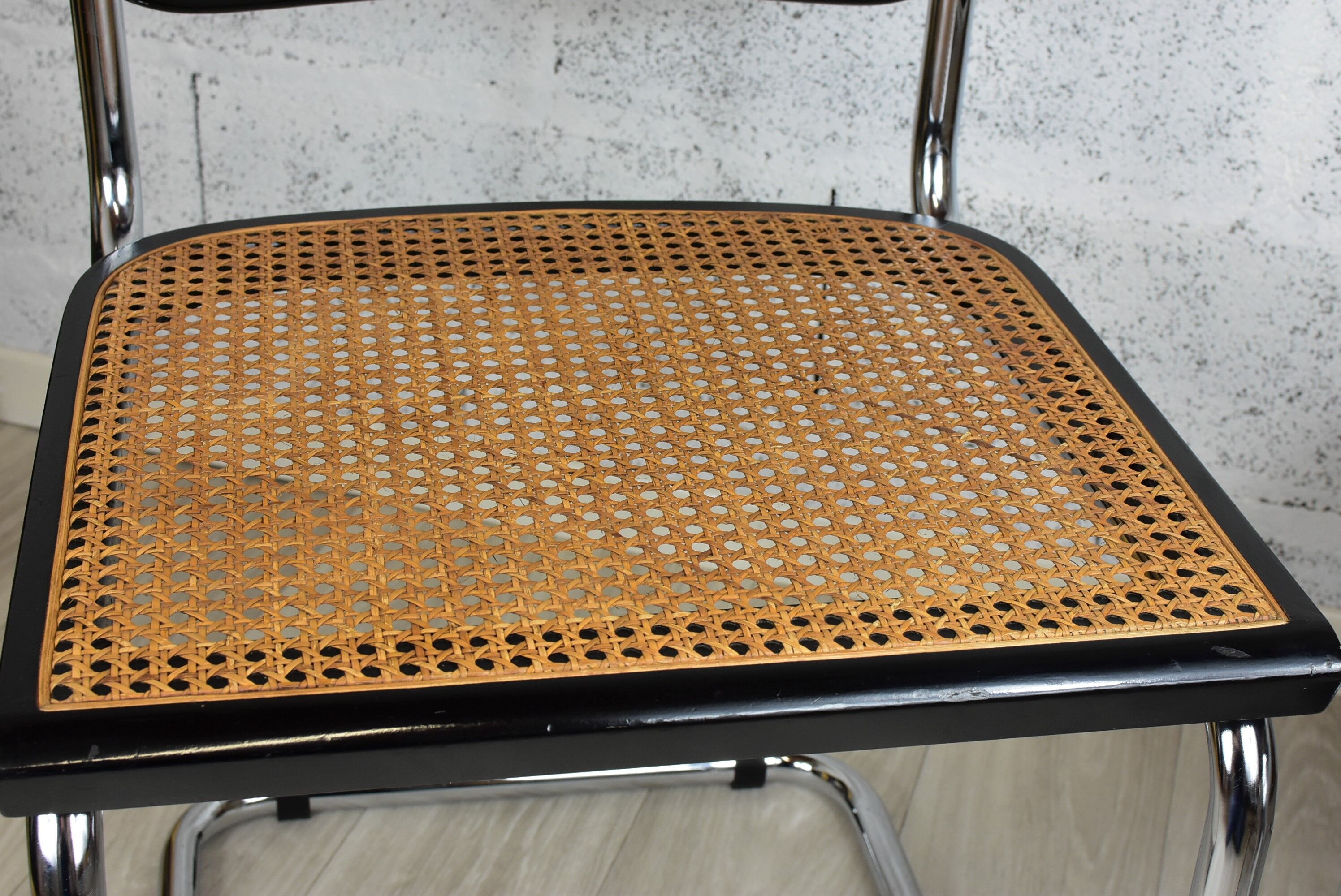 Pair of vintage chairs B32 Marcel Breuer, black