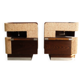 Pair of vintage mid-century bedside tables