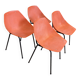 Set of 4 orange Guariche chairs