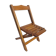 Folding wooden chair for children