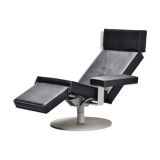 Fauteuil en cuir noir de Maarten Van Severen édité par Durlet