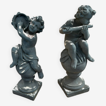 Pair of garden statues