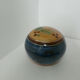 Glazed terracotta ball signed Otto Lindner