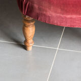 Toad silk velvet armchair