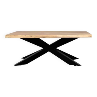Table basse Tree Trunk en bois et métal