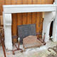 Stone fireplace