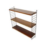 Vintage String Wall Unit Walnut Teak Scandinavian Bookshelf Nisse Strinning