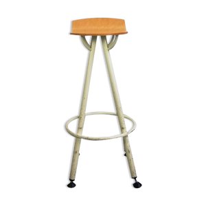 tabouret d'école vintage