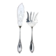 Fish Serving Cutlery: Fork + Knife/Shovel. Silver-plated metal.