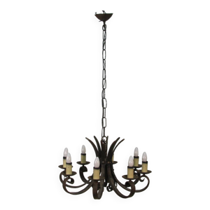 lustre en fer forgé