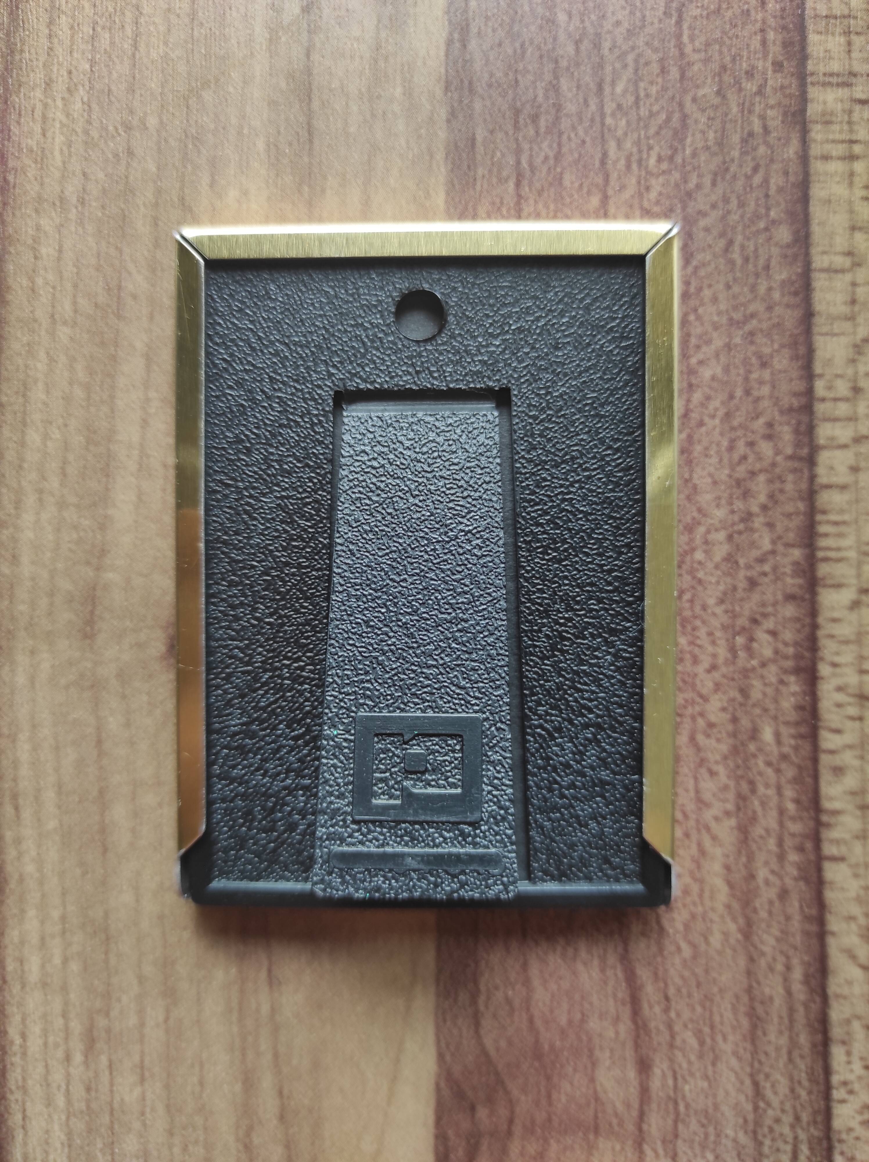 Set of 3 mini vintage gold and silver metal photo frames