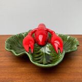 Vintage Italian lobster-shaped pottery sculpture.
