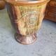 Large glazed terracotta flower pot Boisset Anduze 2002