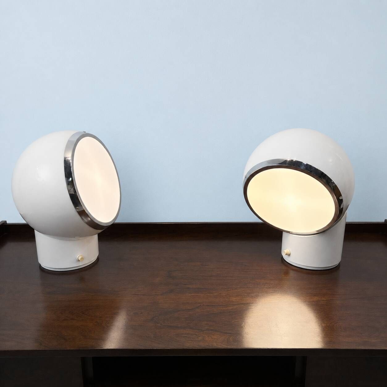 Pair of Zeus lamps by Cini Boeri for Gavina, Italy, 1970s.