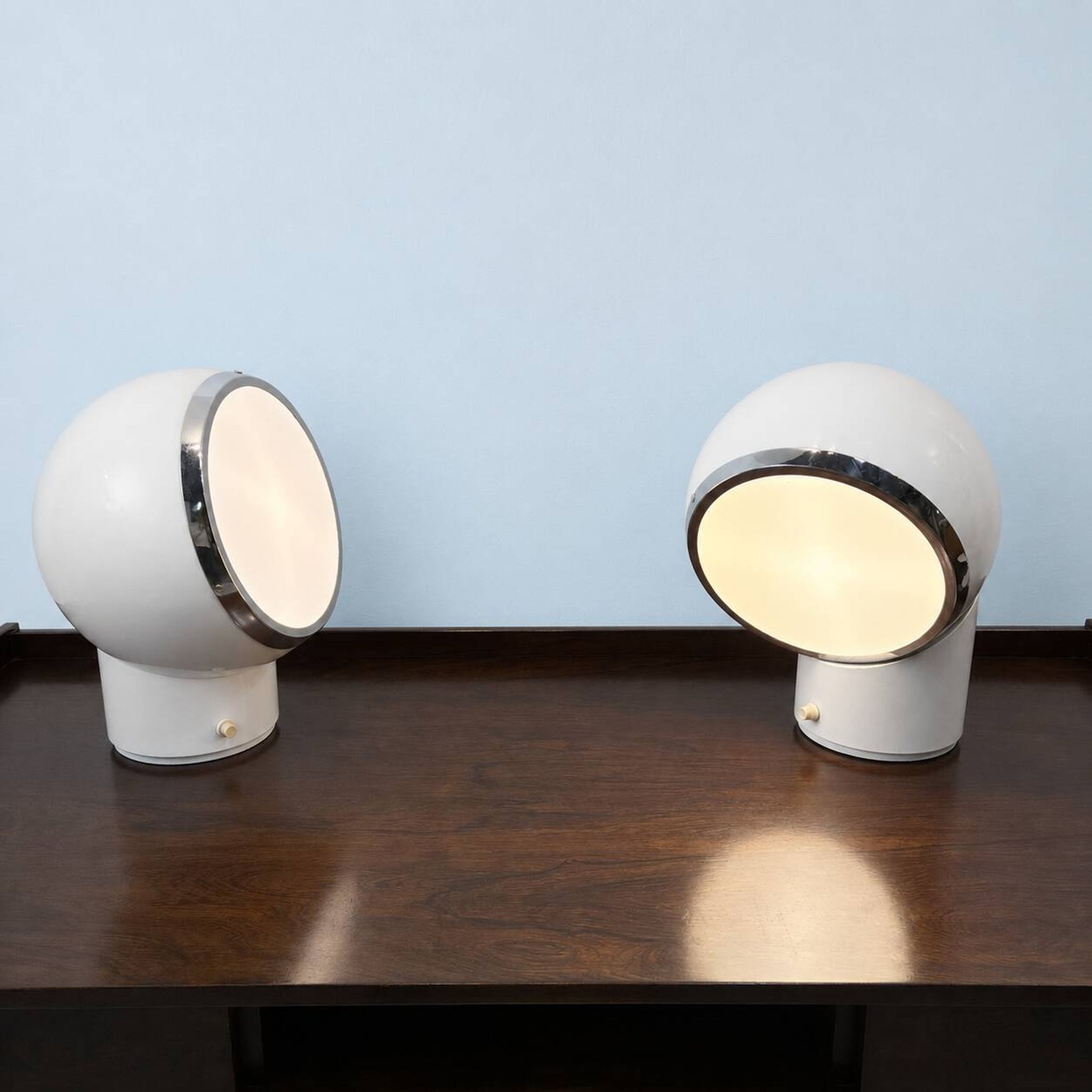 Pair of Zeus lamps by Cini Boeri for Gavina, Italy, 1970s.