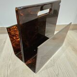 Designer plexiglass magazine rack