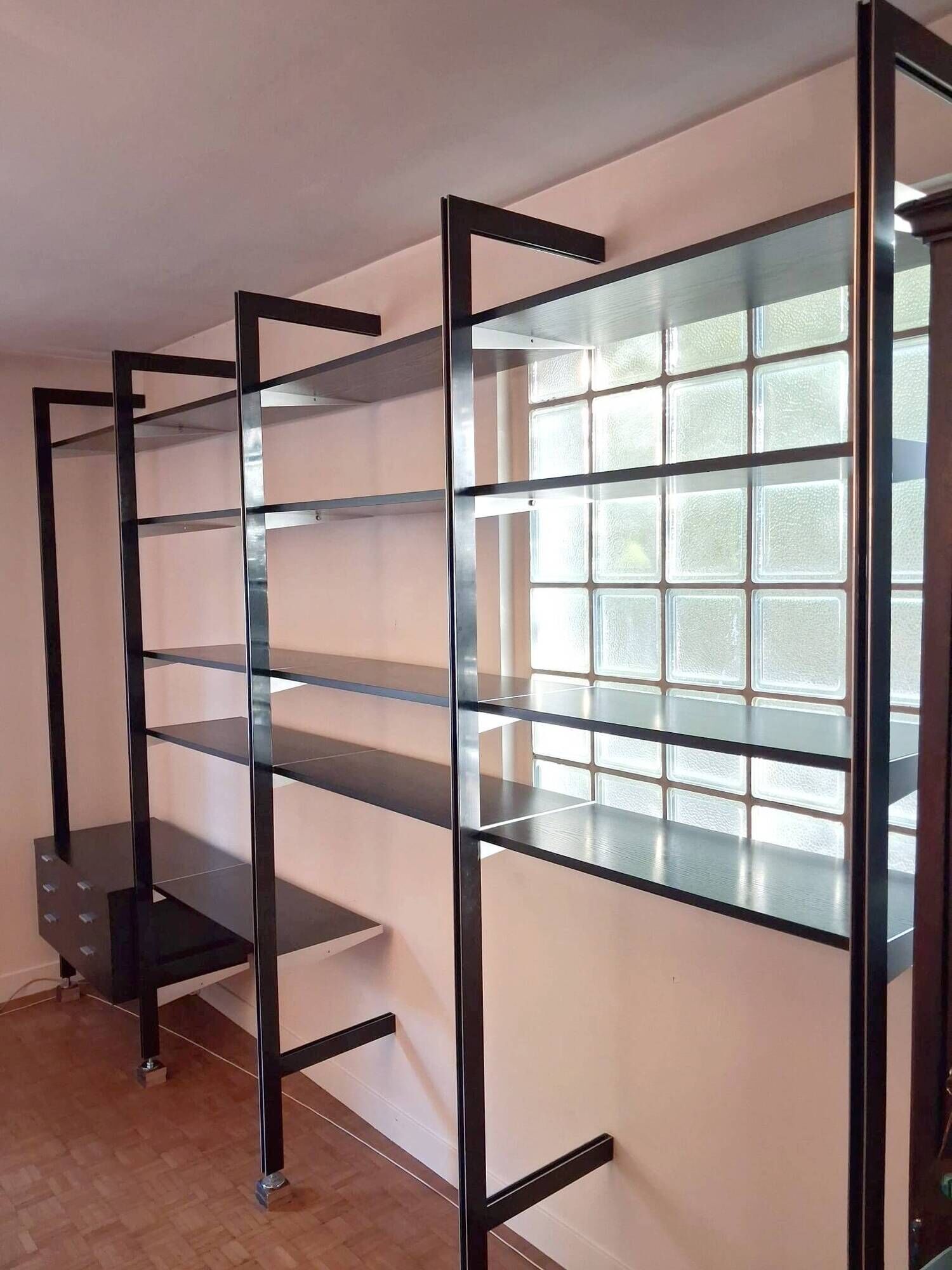Modular Library CSS by George Nelson, RN Black Ash Finish