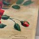 Ancienne peinture de roses