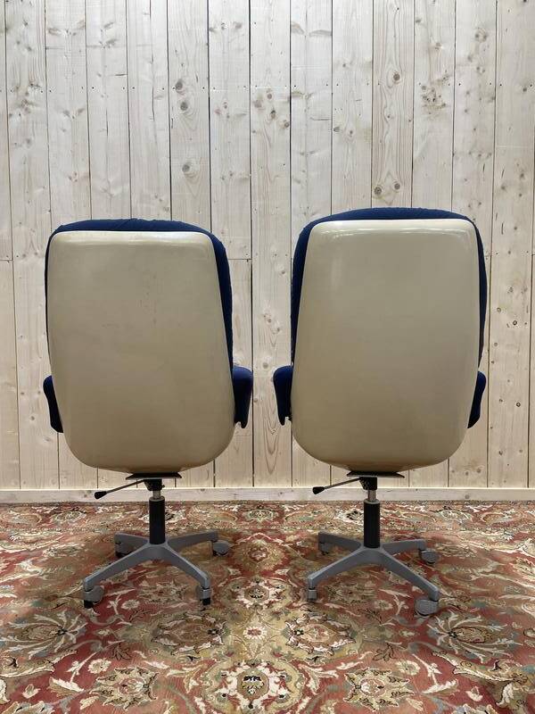Paire de fauteuils de bureau 1970