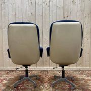 Paire de fauteuils de bureau 1970